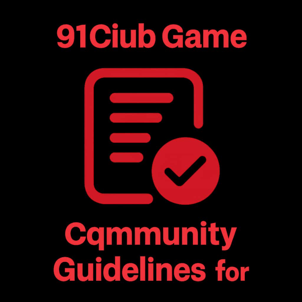 Icon representing the guidelines for 91Club Game, using a minimalistic design.