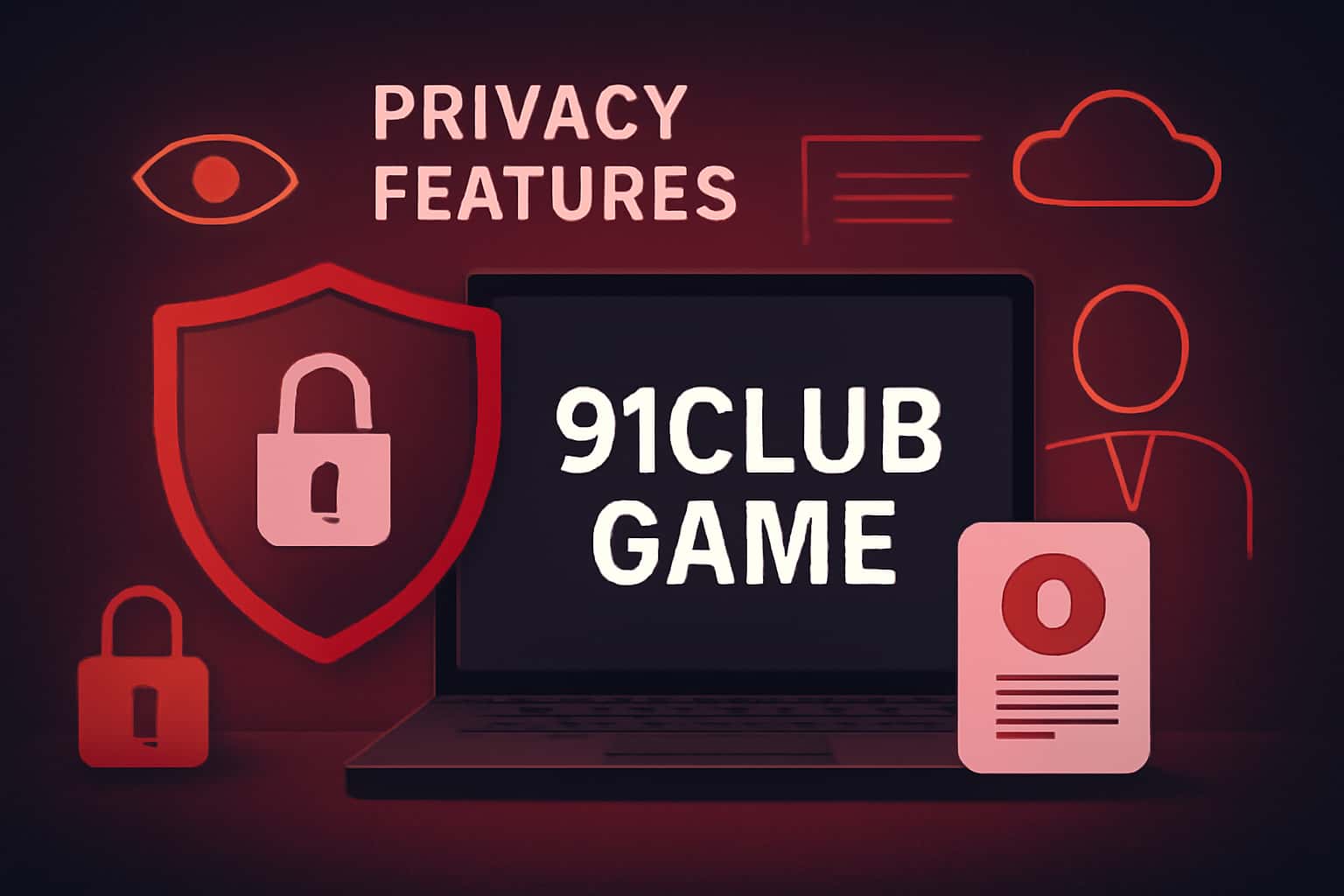 An informative scene depicting the privacy features of the 91Club Game.
