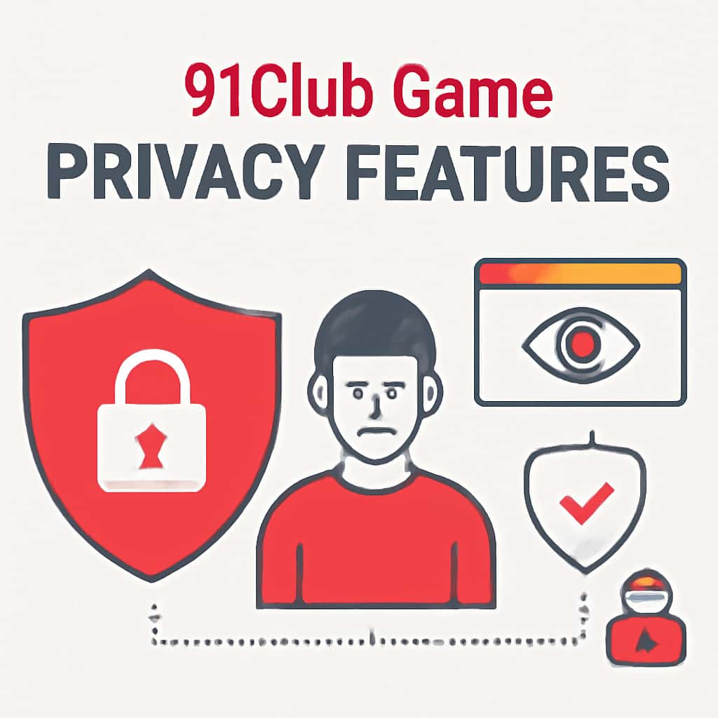 An educational diagram about the privacy features of the 91Club Game.