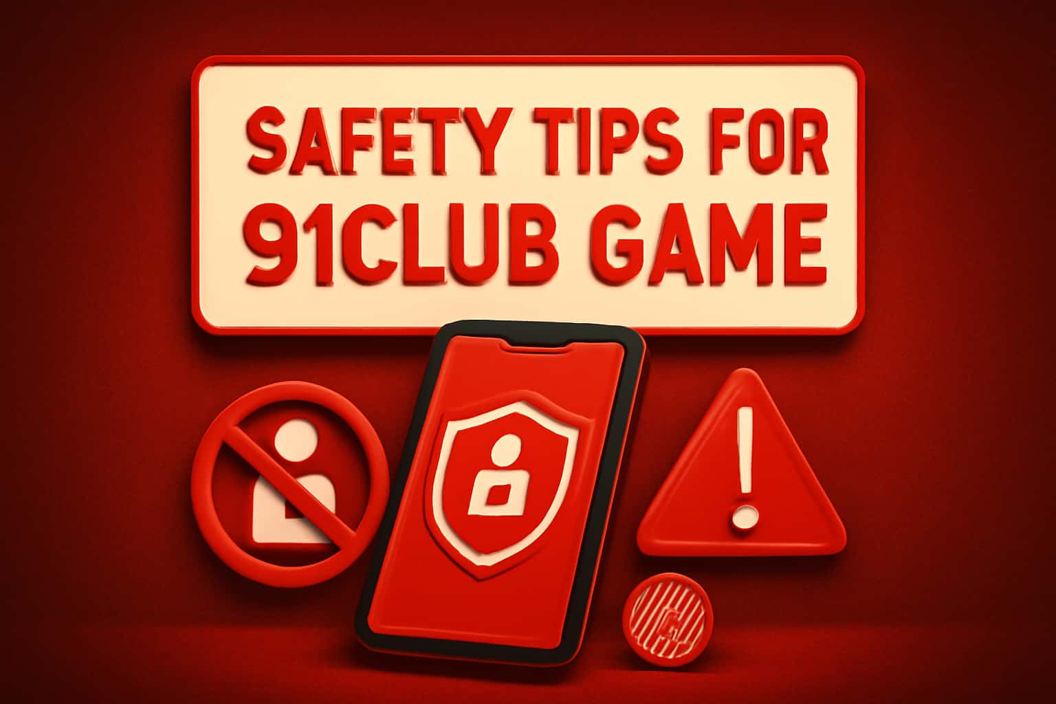 Informative scene illustrating safety tips for users of 91Club Game.